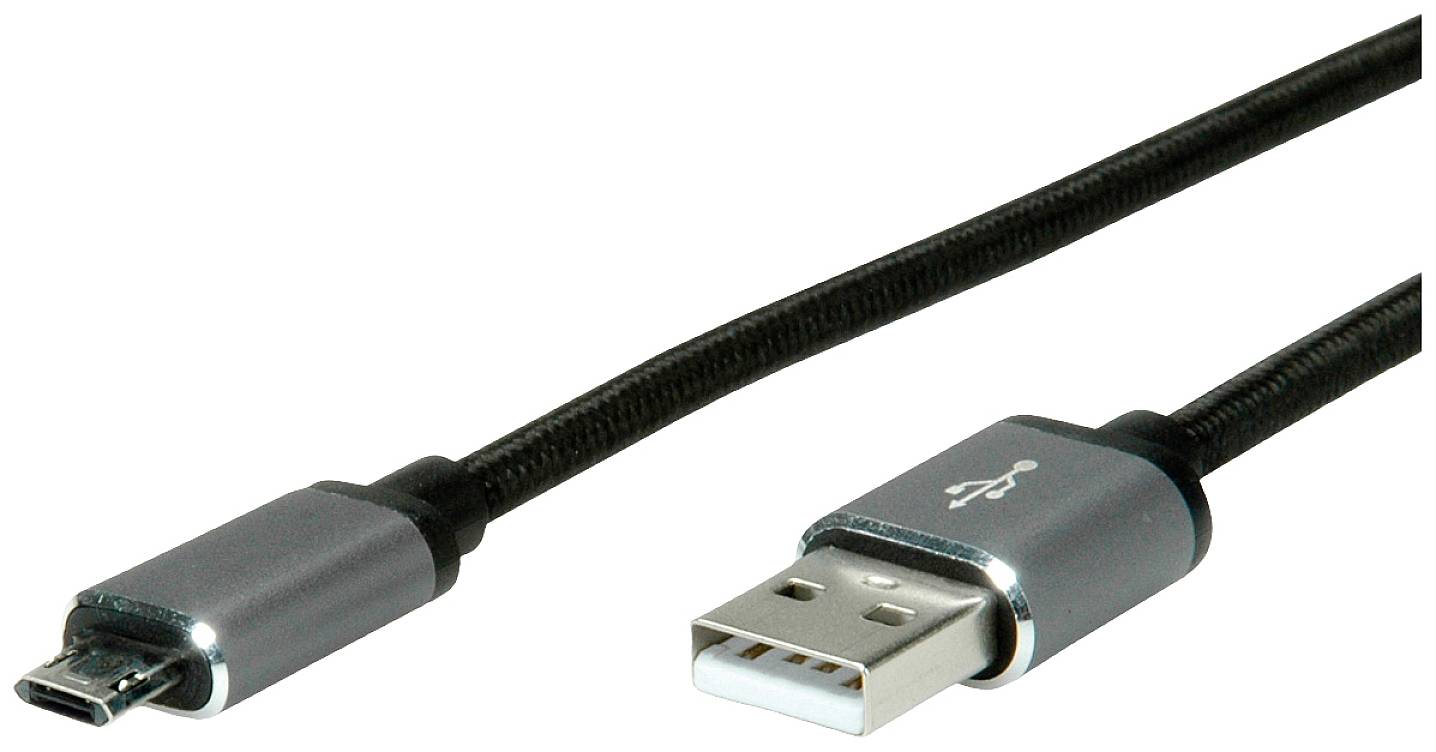 Roline USB USB kabl 0,80 m crna USB 2.0