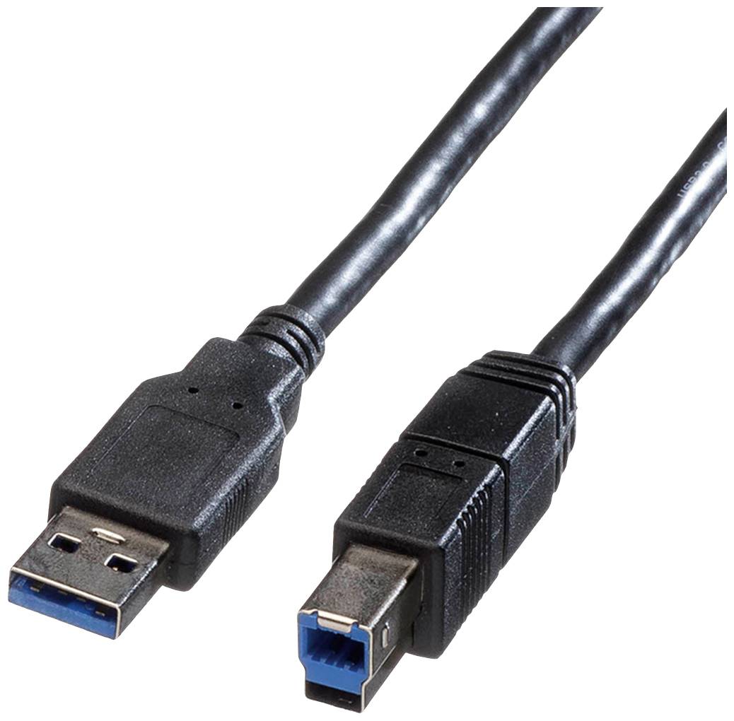 Roline USB USB kabl 3,00 m crna USB 3.2 gen. 1 (USB 3.0)