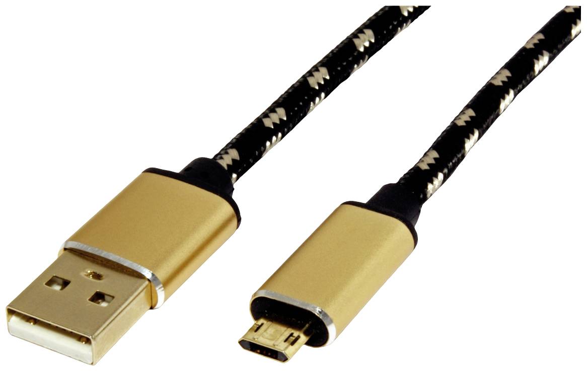 Roline USB USB kabl 0,80 m višebojna USB 2.0 2558129