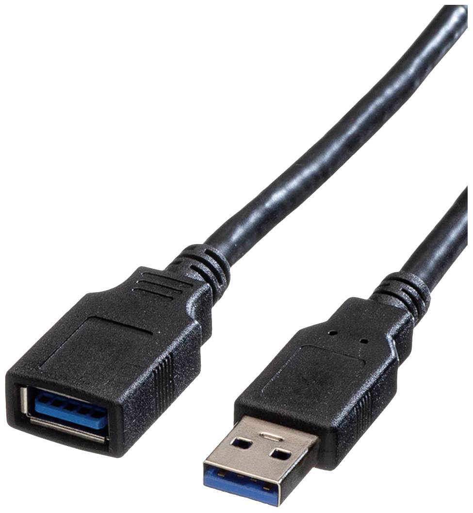 Roline USB USB kabl 0,80 m crna USB 3.2 gen. 1 (USB 3.0) 2558134