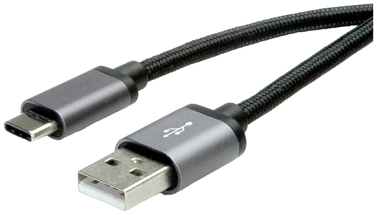 Roline USB USB kabl 3,00 m crna USB 2.0 2558137