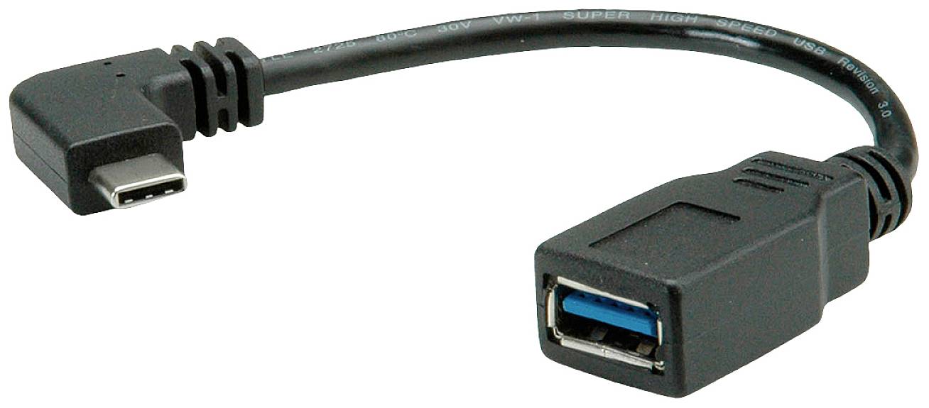 Roline USB USB kabl 0,15 m crna USB 2.0 2558138