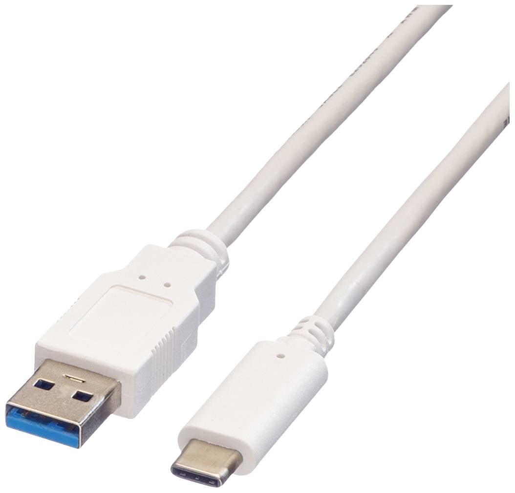 Value USB USB kabl 1,00 m bela USB 3.2 gen. 1 (USB 3.0)