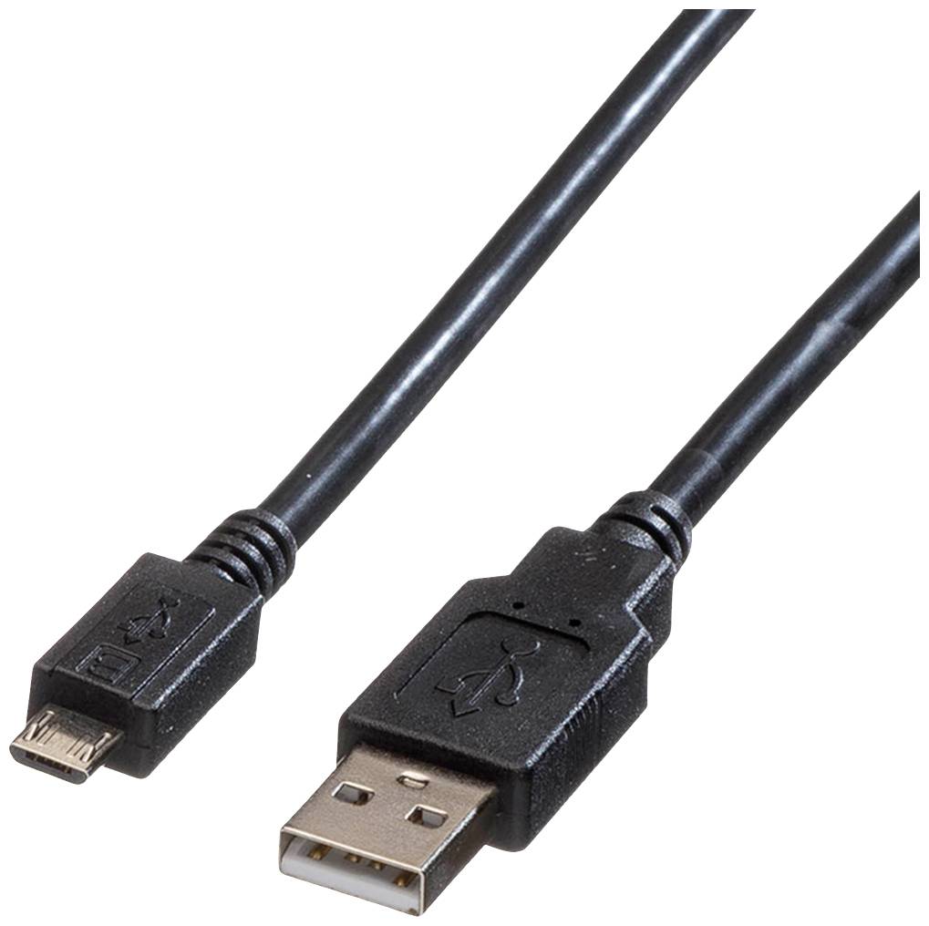 Roline USB USB kabl 0,80 m crna USB 2.0 2558633