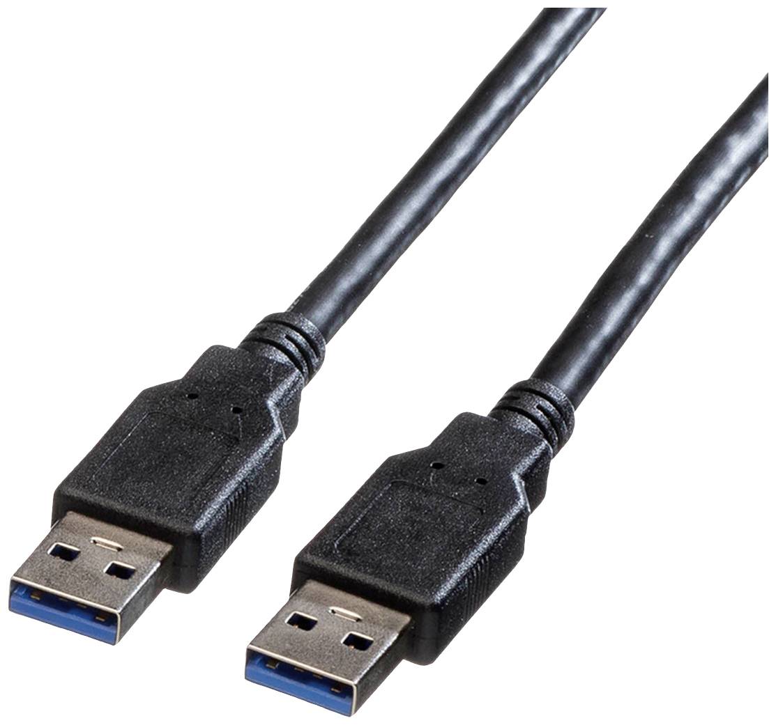 Roline USB USB kabl 3,00 m crna USB 3.2 gen. 1 (USB 3.0) 2558645