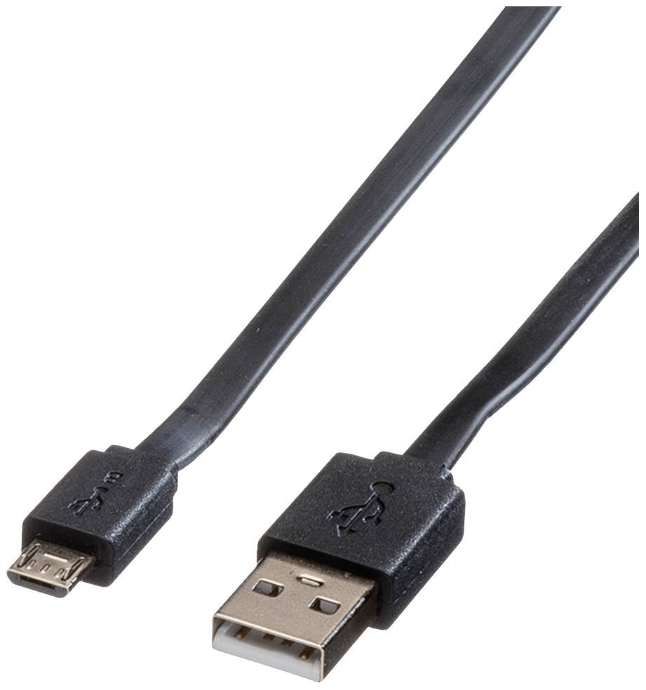 Roline USB USB kabl 1,00 m crna USB 2.0 2558957