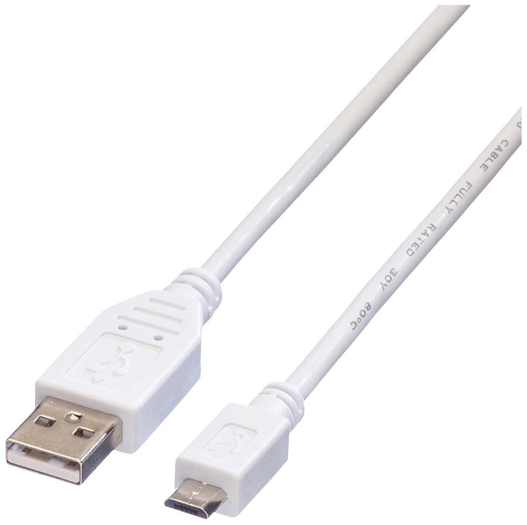 Value USB USB kabl 0,80 m bela USB 2.0 2558979