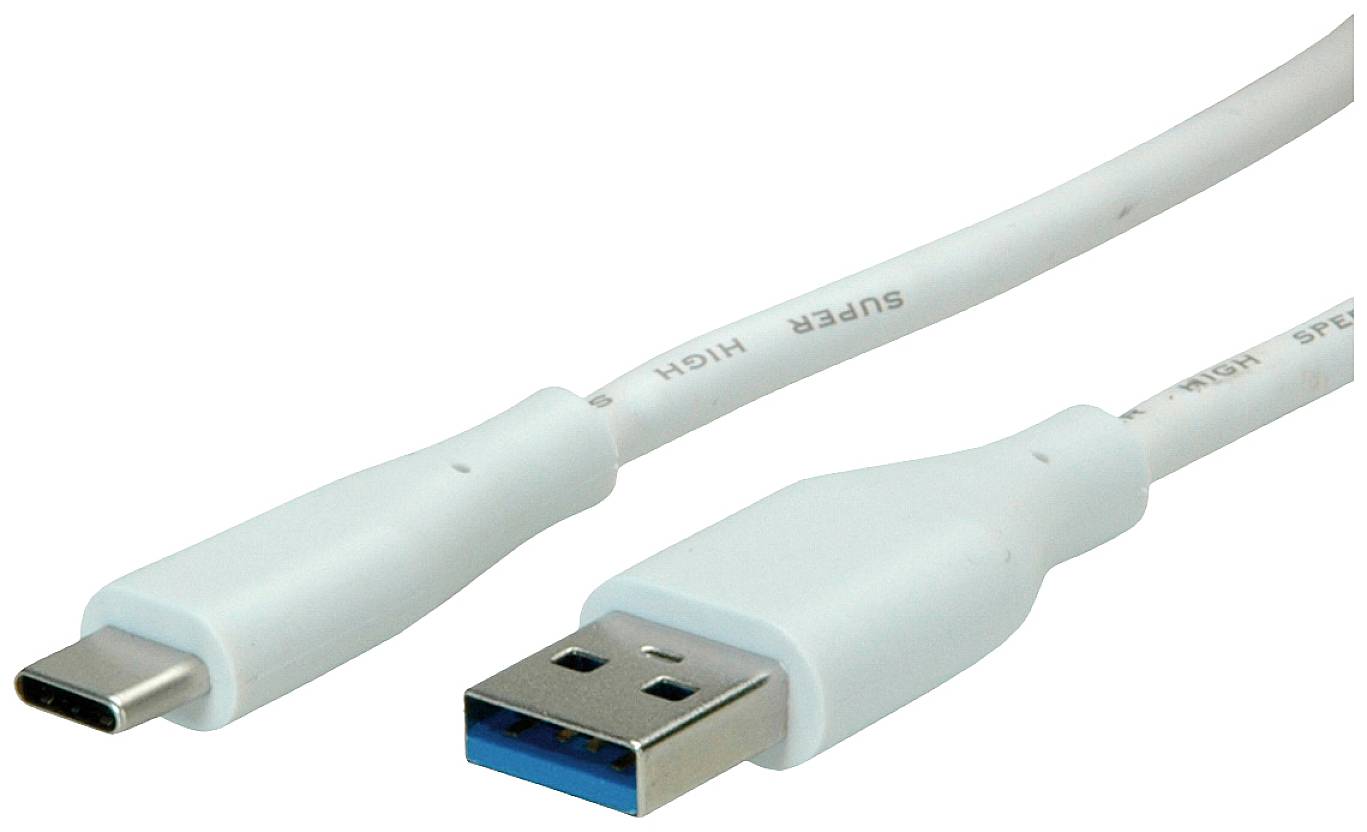 Value USB USB kabl 2,00 m bela USB 3.2 gen. 1 (USB 3.0) 2620123