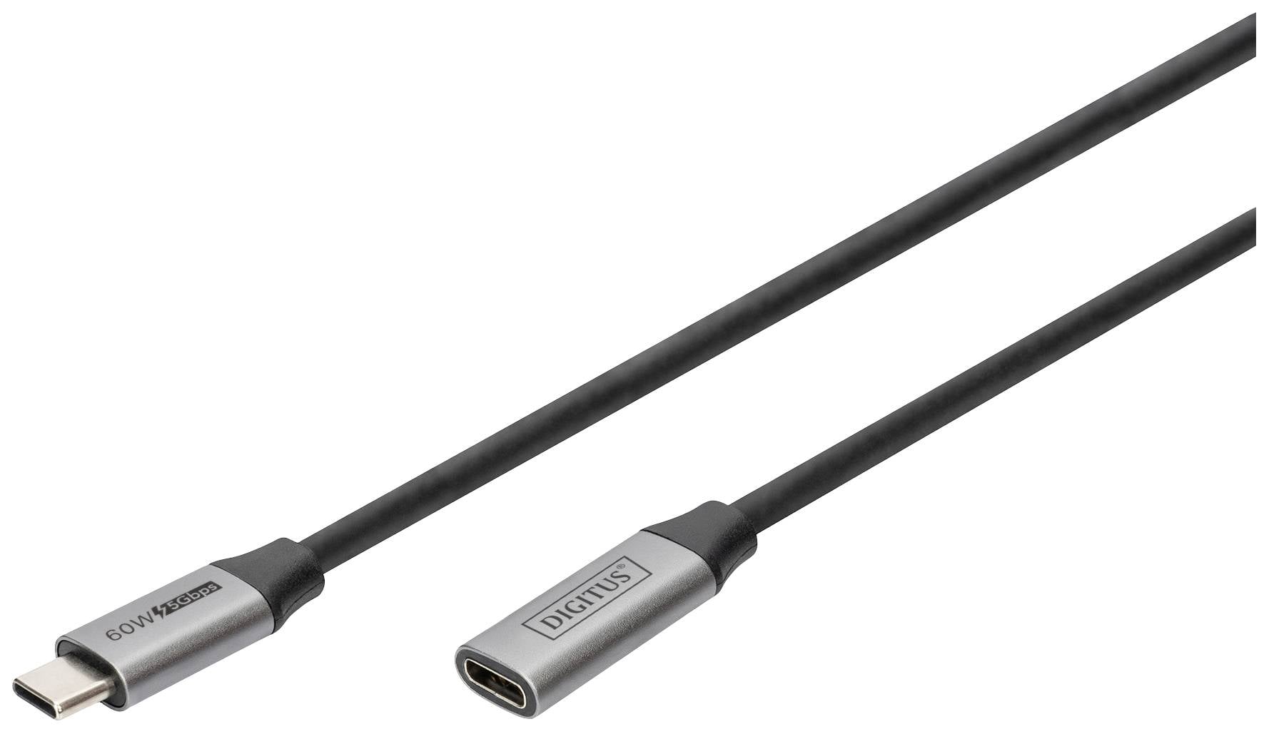 Digitus USB DB-300230-010-S USB kabl 1,00 m crna produžetak