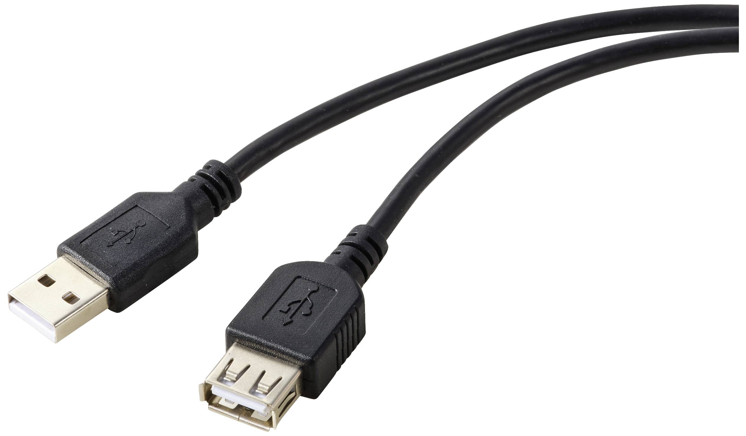 Renkforce USB RF-5771510 USB kabl 0,50 m crna USB 2.0