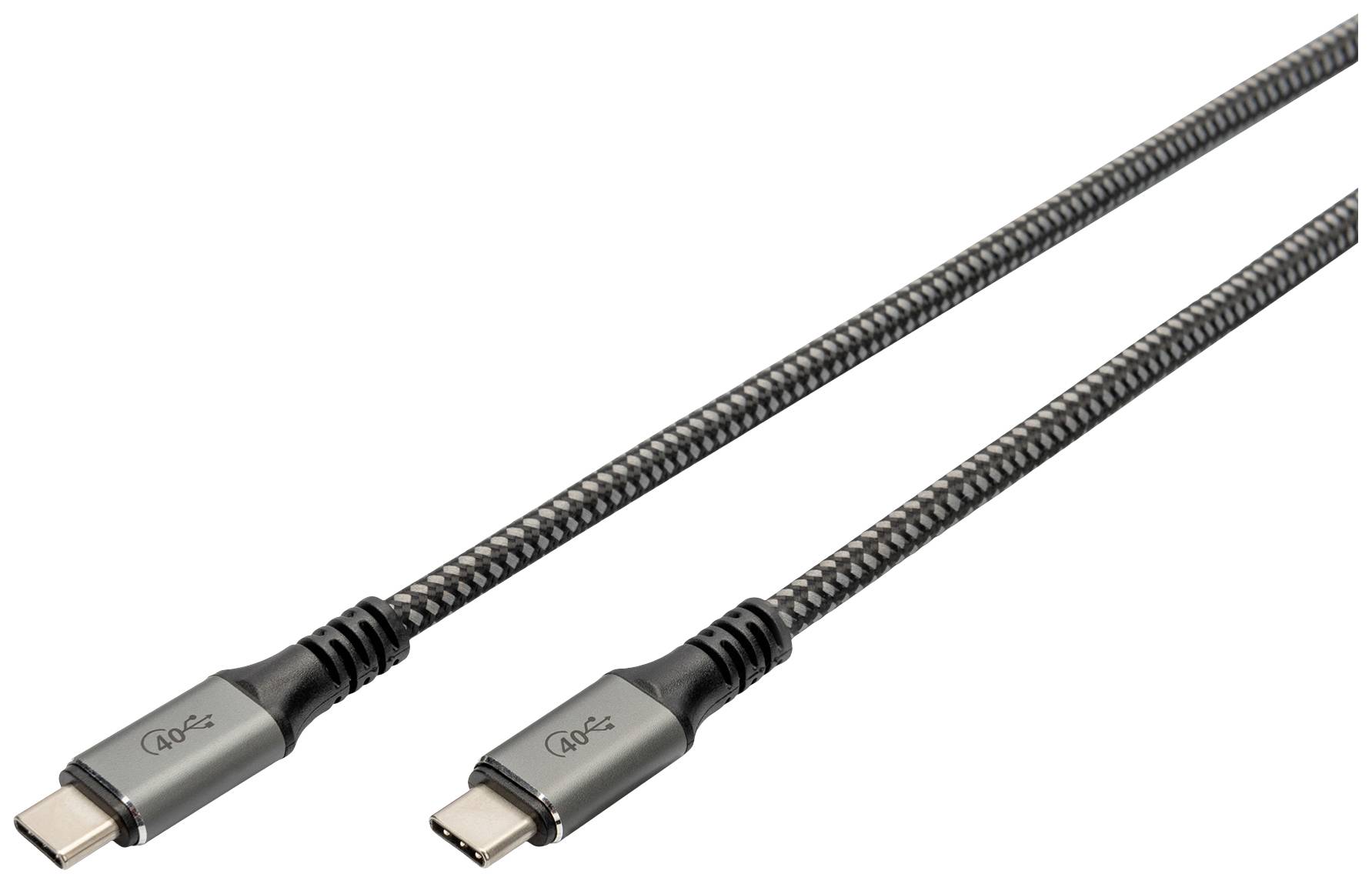 Digitus USB-C DB-300443-010-S USB-C kabl 1,00 m crna USB-C®