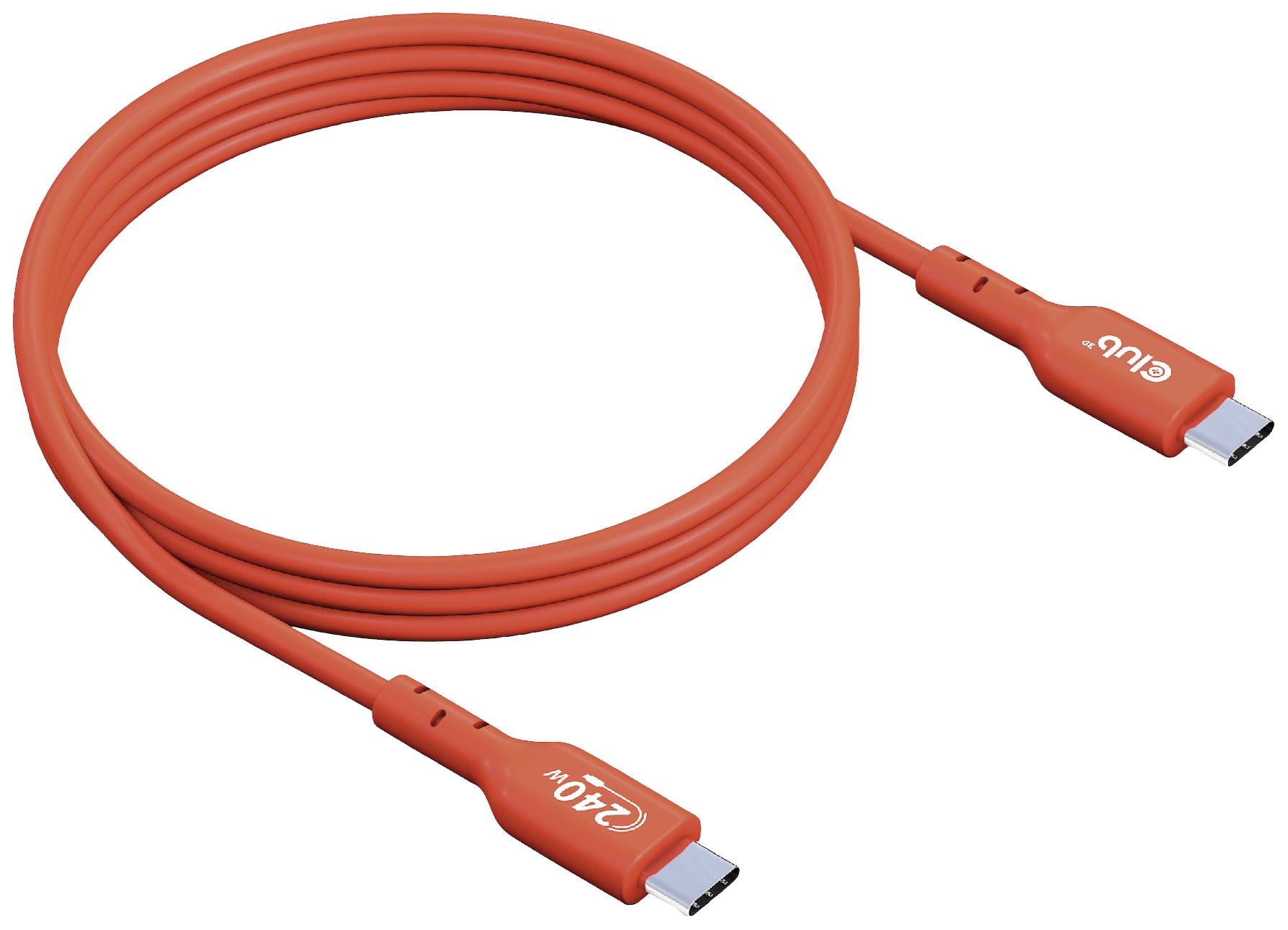 CLUB3D CAC-1515 USB-C kabl 4,00 m narandžasta USB-C®
