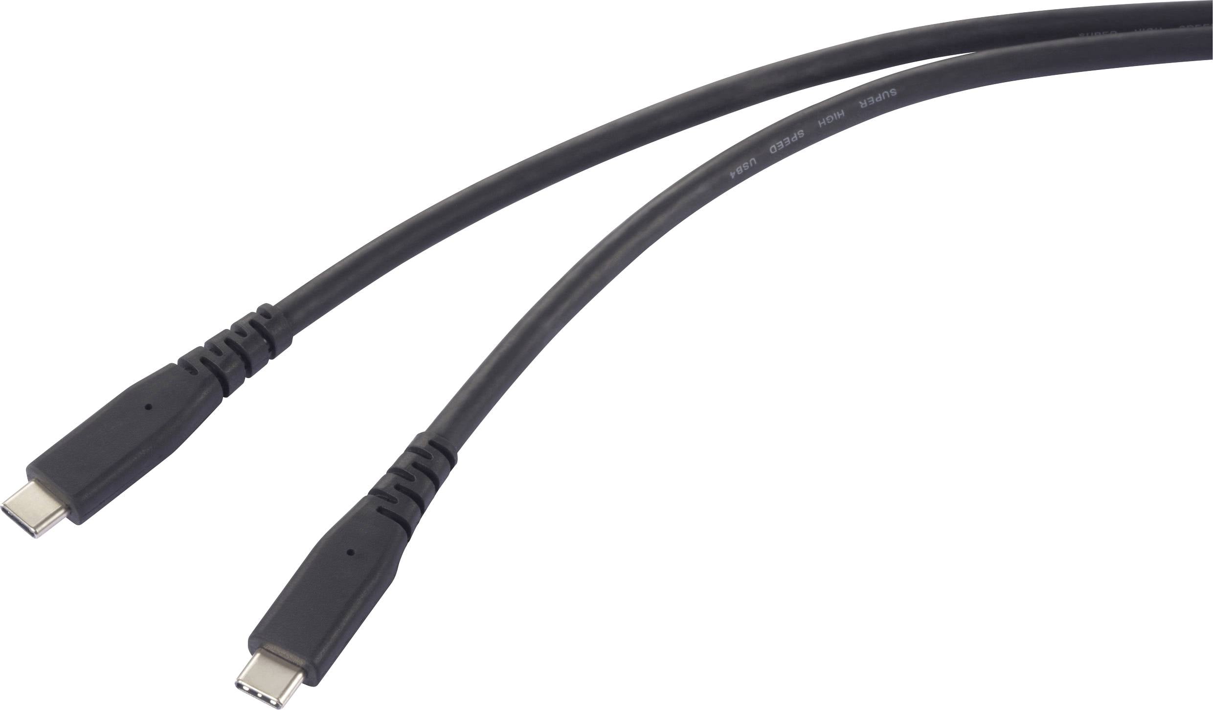 Renkforce USB-C RF-6662038 USB-C kabl 0,50 m crna USB-C®