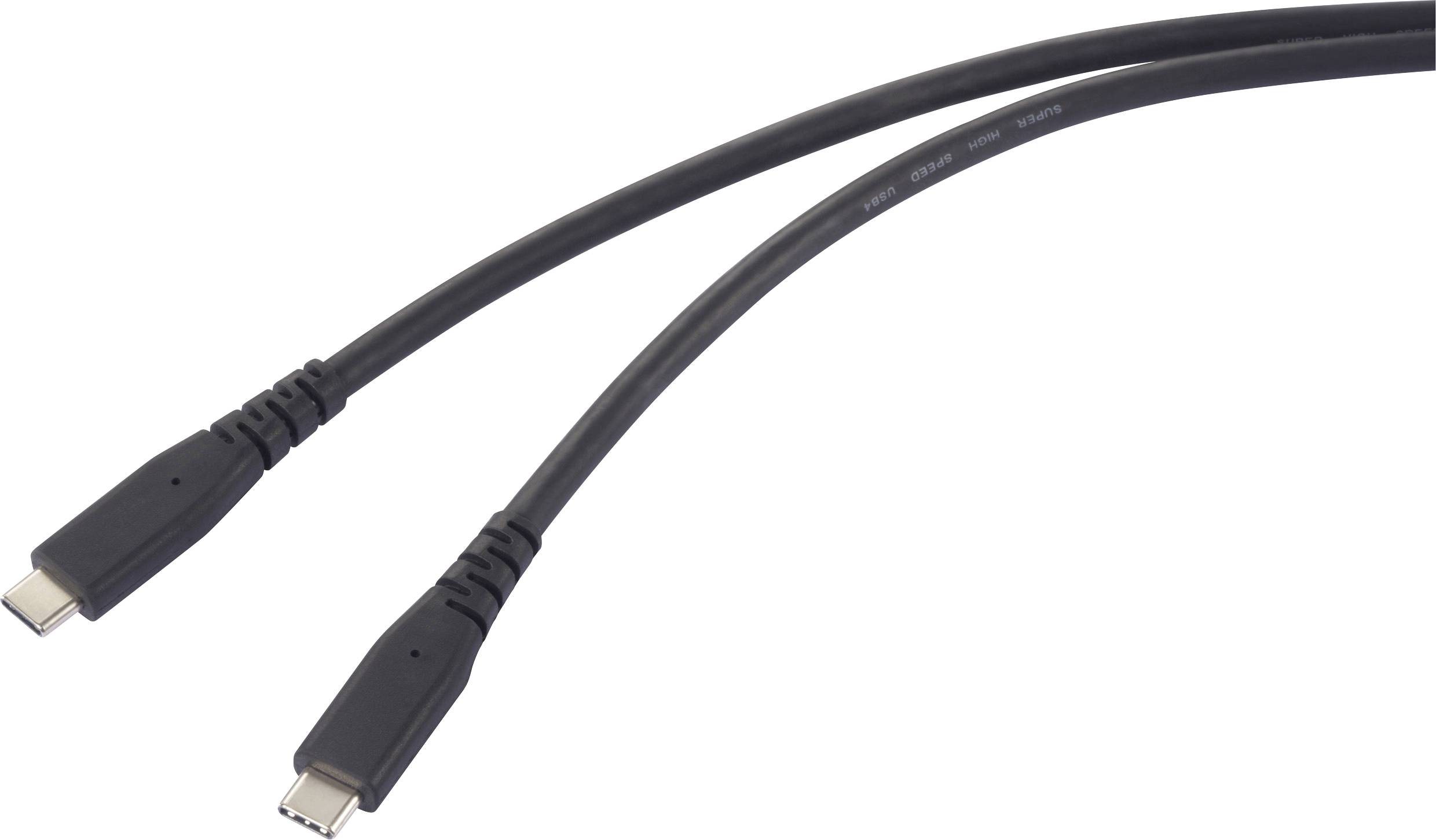 Renkforce USB-C RF-6662040 USB-C kabl 1,00 m crna USB-C®