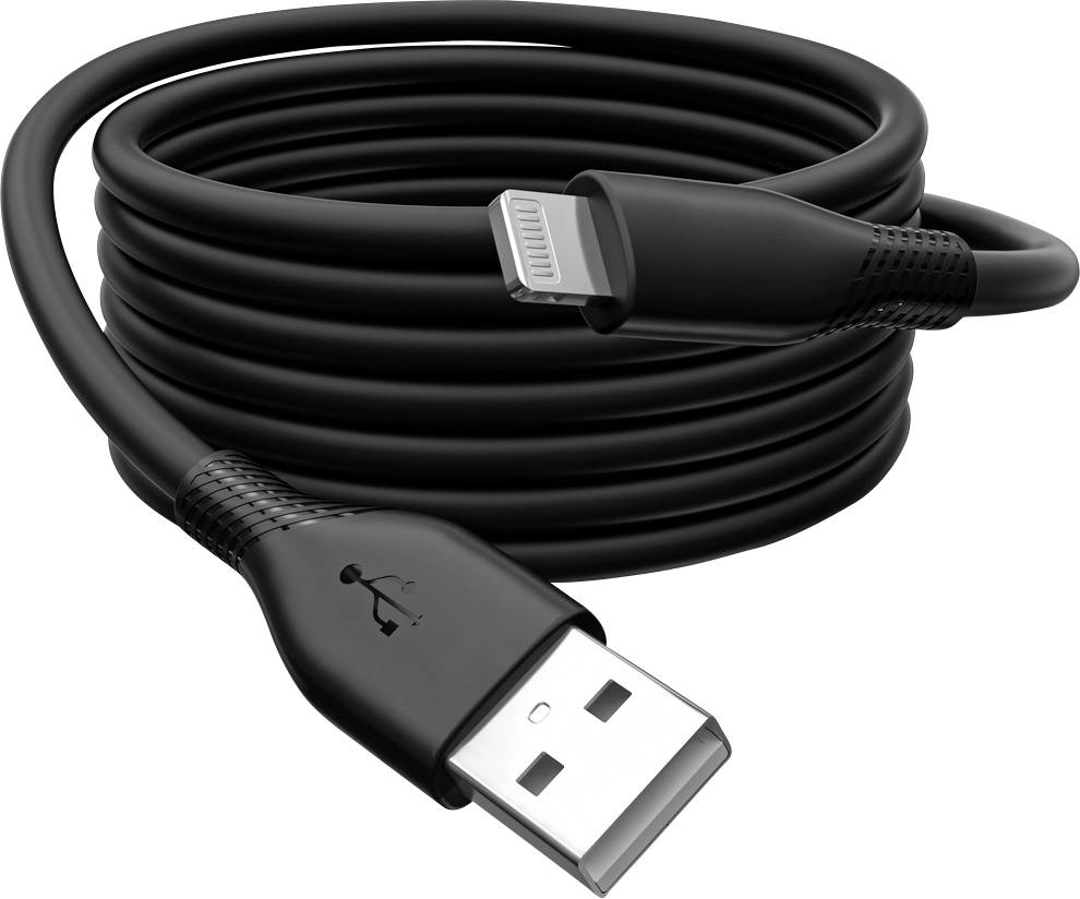 Digitus USB USB kabl za punjenje 1,00 m crna USB 2.0, Apple Lightning
