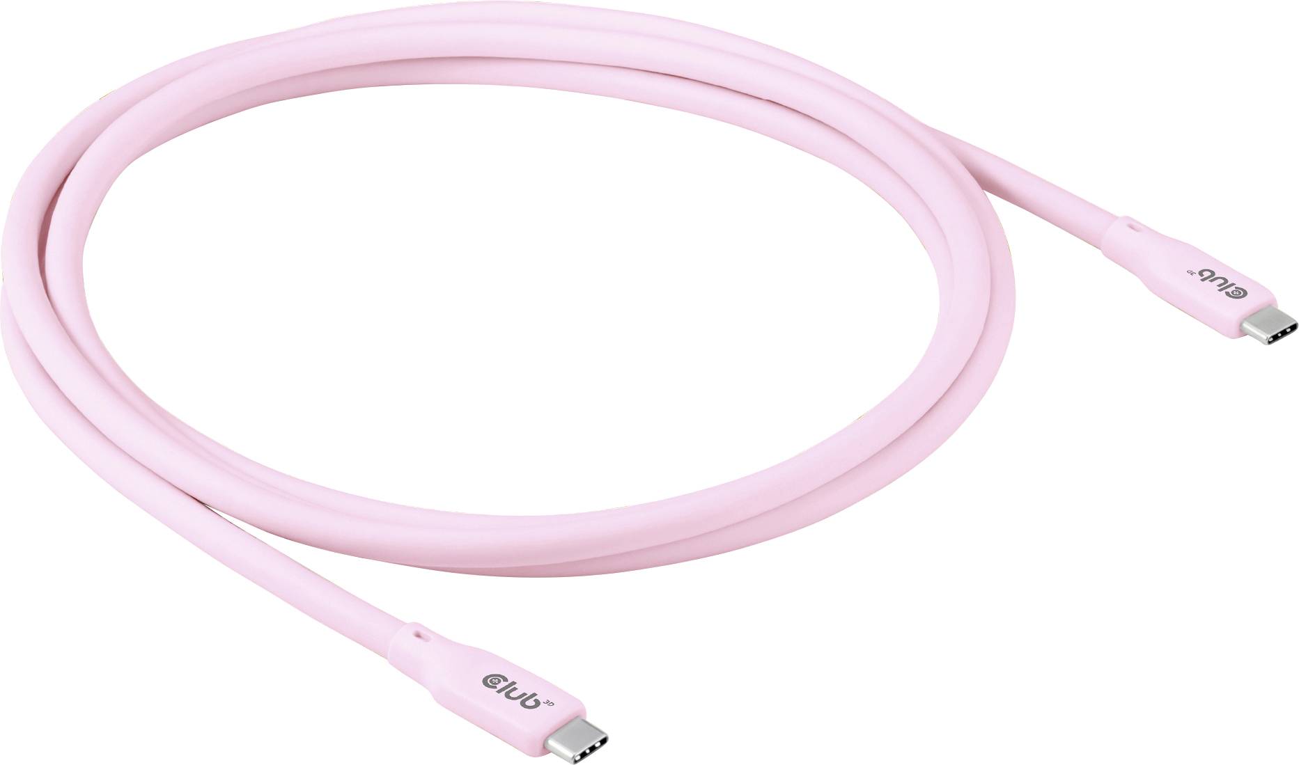 club3D USB-C CAC-3002 USB-C kabl 2,00 m roze USB4™