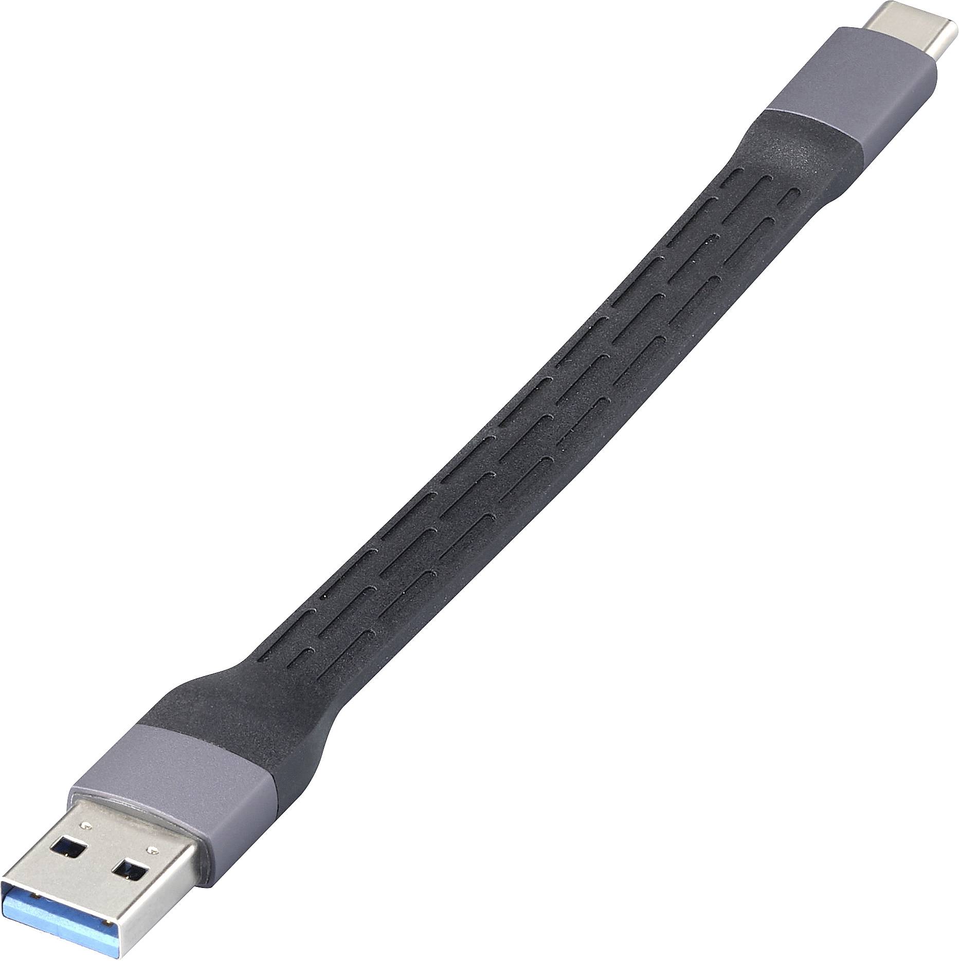 Renkforce USB RF-6738048 USB kabl 0,15 m crna USB 2.0