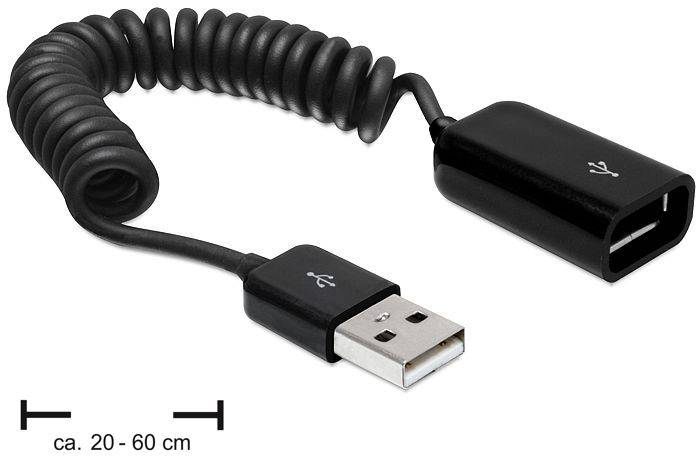 Delock USB USB kabl 0,60 m crna 3378458