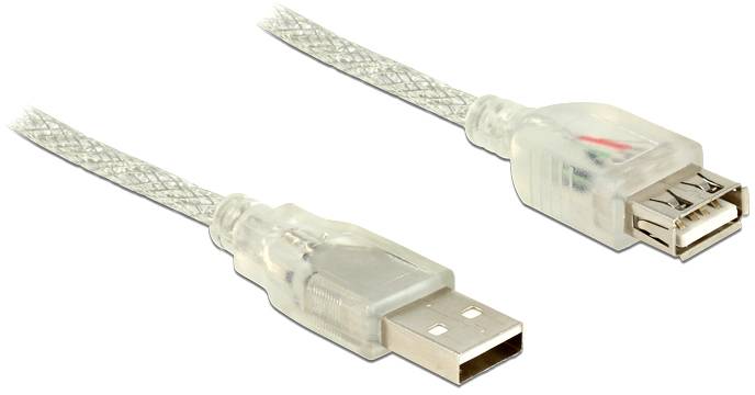Delock USB USB kabl 1,00 m transparentna 3378663