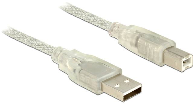 Delock USB USB kabl 3,00 m transparentna 3378667