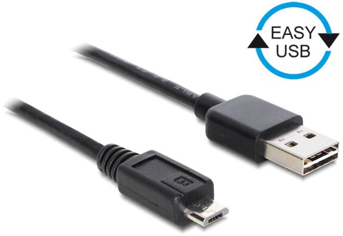 DeLOCK USB2.0-A/USB2.0 USB kabl 0,50 m crna