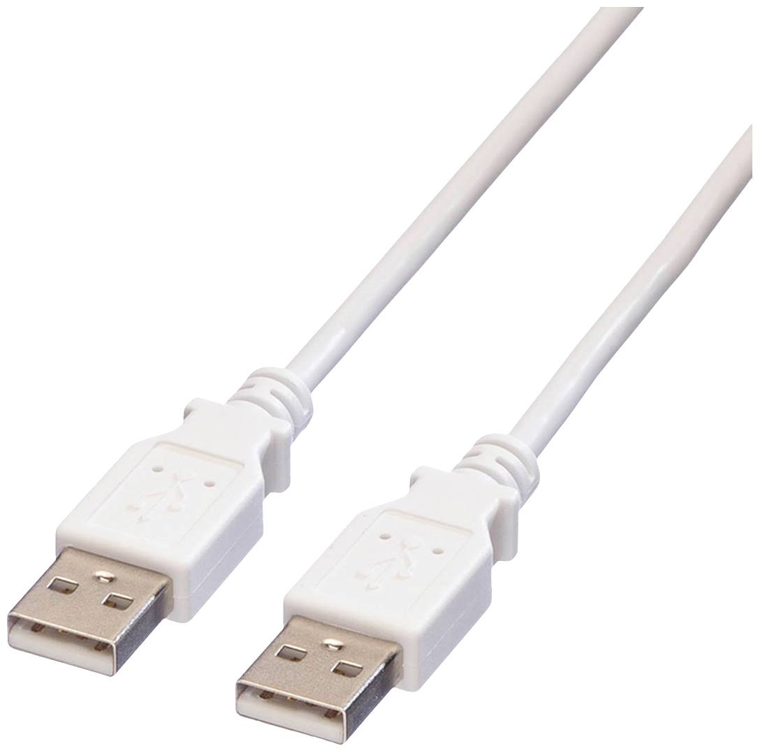 Value USB USB kabl 3,00 m bela USB 2.0 2557559