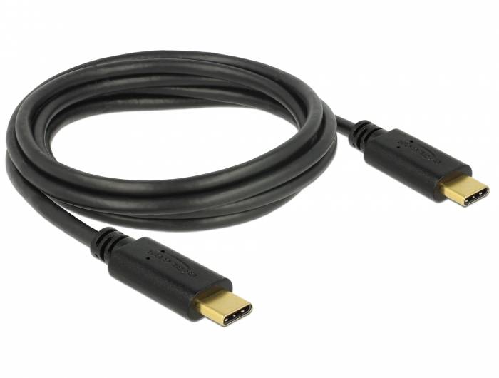Delock USB-C USB-C kabl 2,00 m crna 3378896