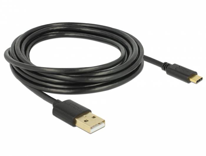 Delock USB USB kabl 3,00 m crna 3378906