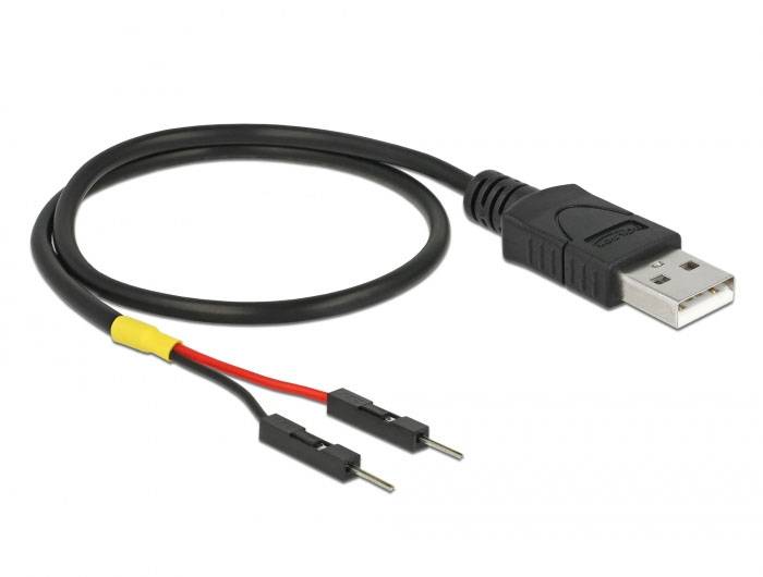 Delock USB USB napojni kabl 0,30 m crna