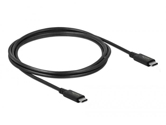 Delock USB-C USB-C kabl 2,00 m crna USB4™