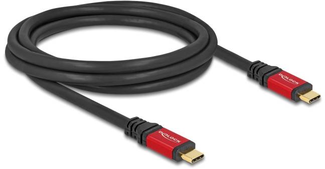DeLOCK USB USB-C kabl 2,00 m crna, crvena