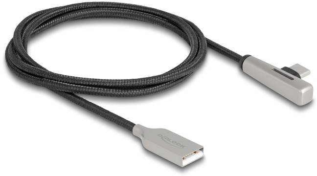 DeLOCK USB USB kabl 1,00 m crna, srebrna