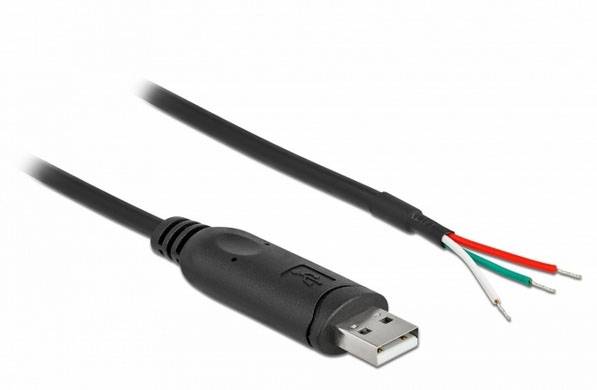 DeLOCK RS-232 USB kabl 0,50 m crna USB 2.0