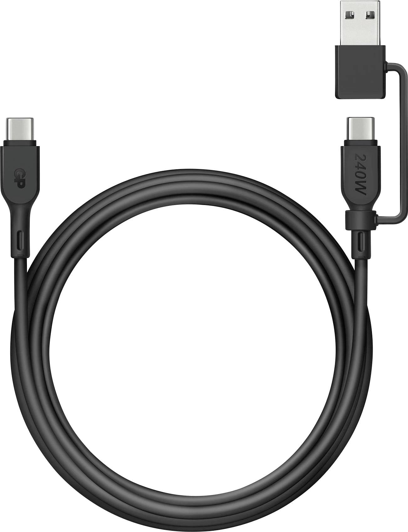 GP 2-v-1 USB kabl 1,50 m crna USB-C®