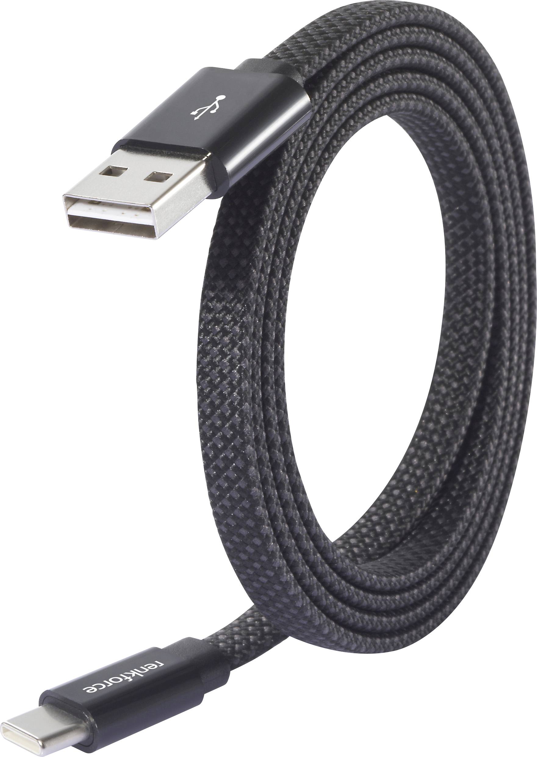 Renkforce USB RF-6872046 USB kabl 1,50 m crna USB 2.0
