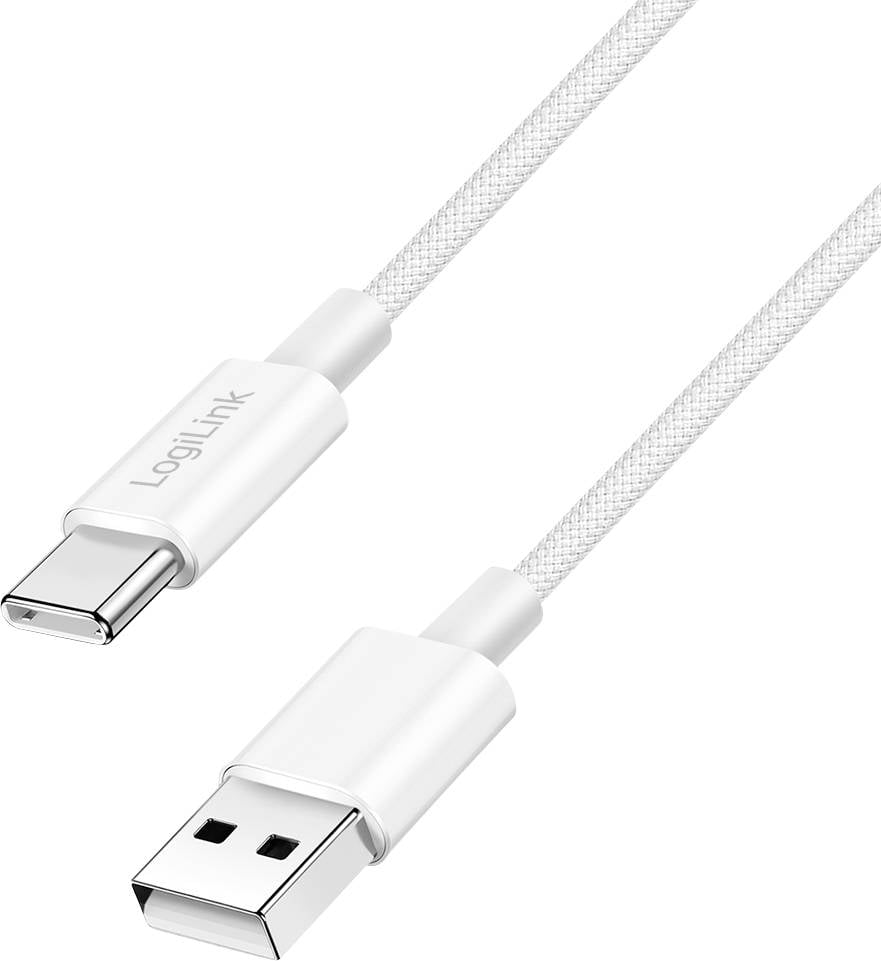 LogiLink USB-C USB-C kabl 1,5 m bela priključni kabl