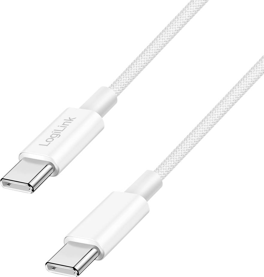 LogiLink USB-C kabl 1,5 m bela priključni kabl