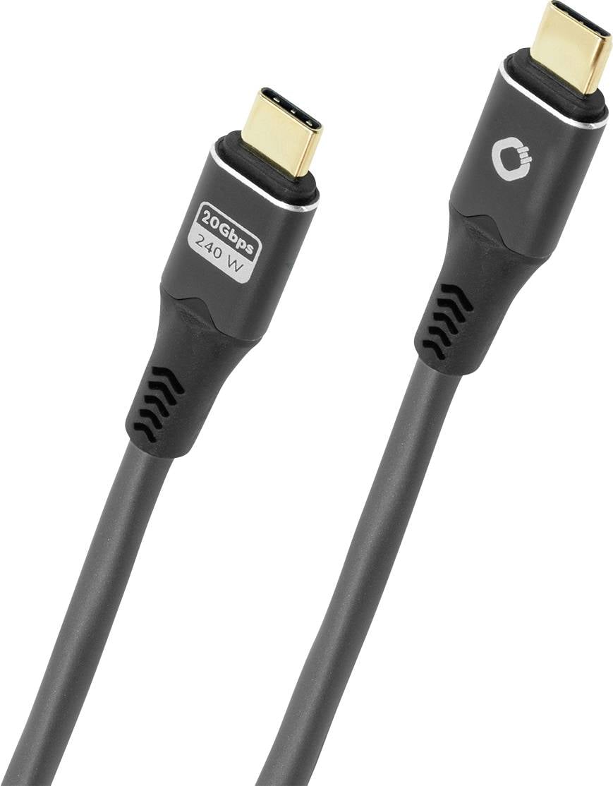 Oehlbach USB-C kabl 2 m antracitna USB-C®