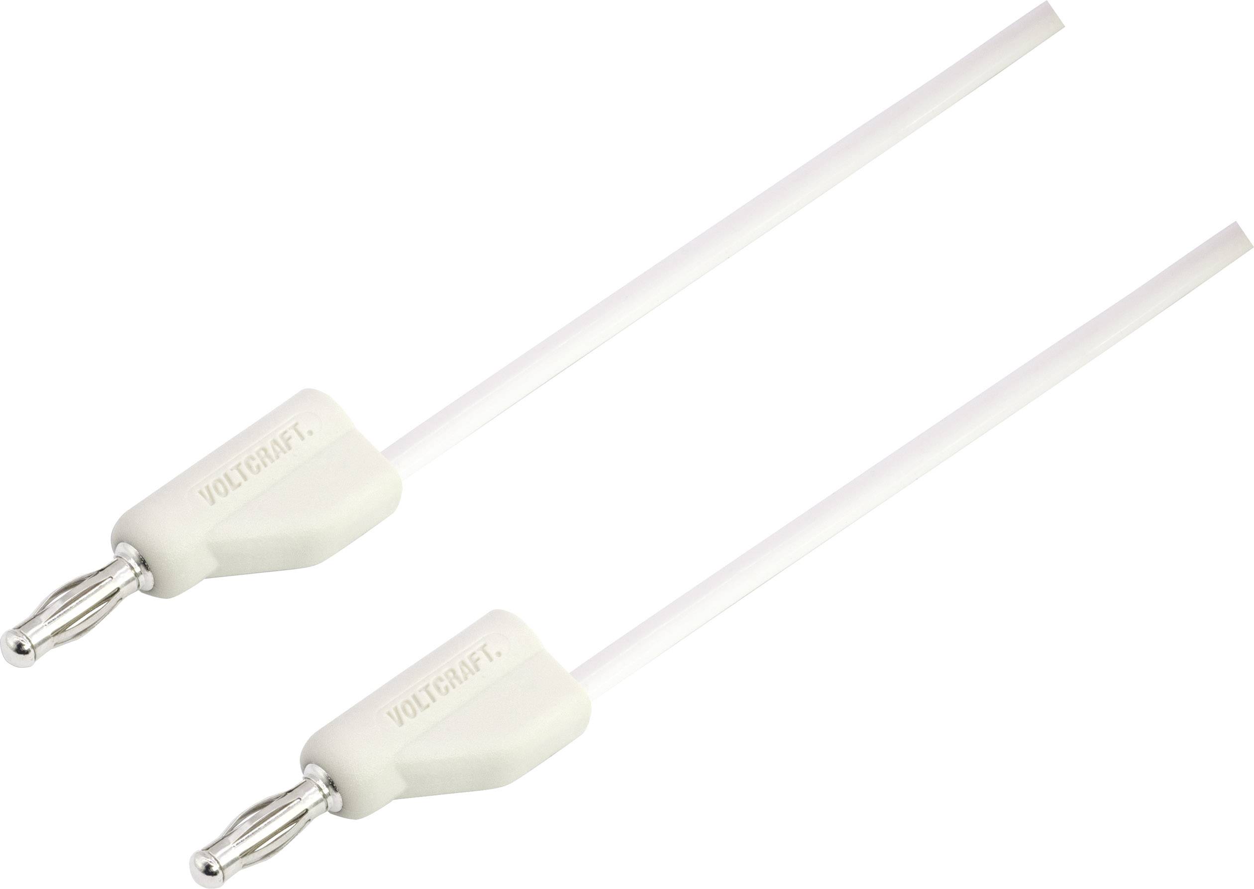 VOLTCRAFT MSB-300 merni kabl 30 V/AC, 60 V/DC 10 A 0,75 m bela