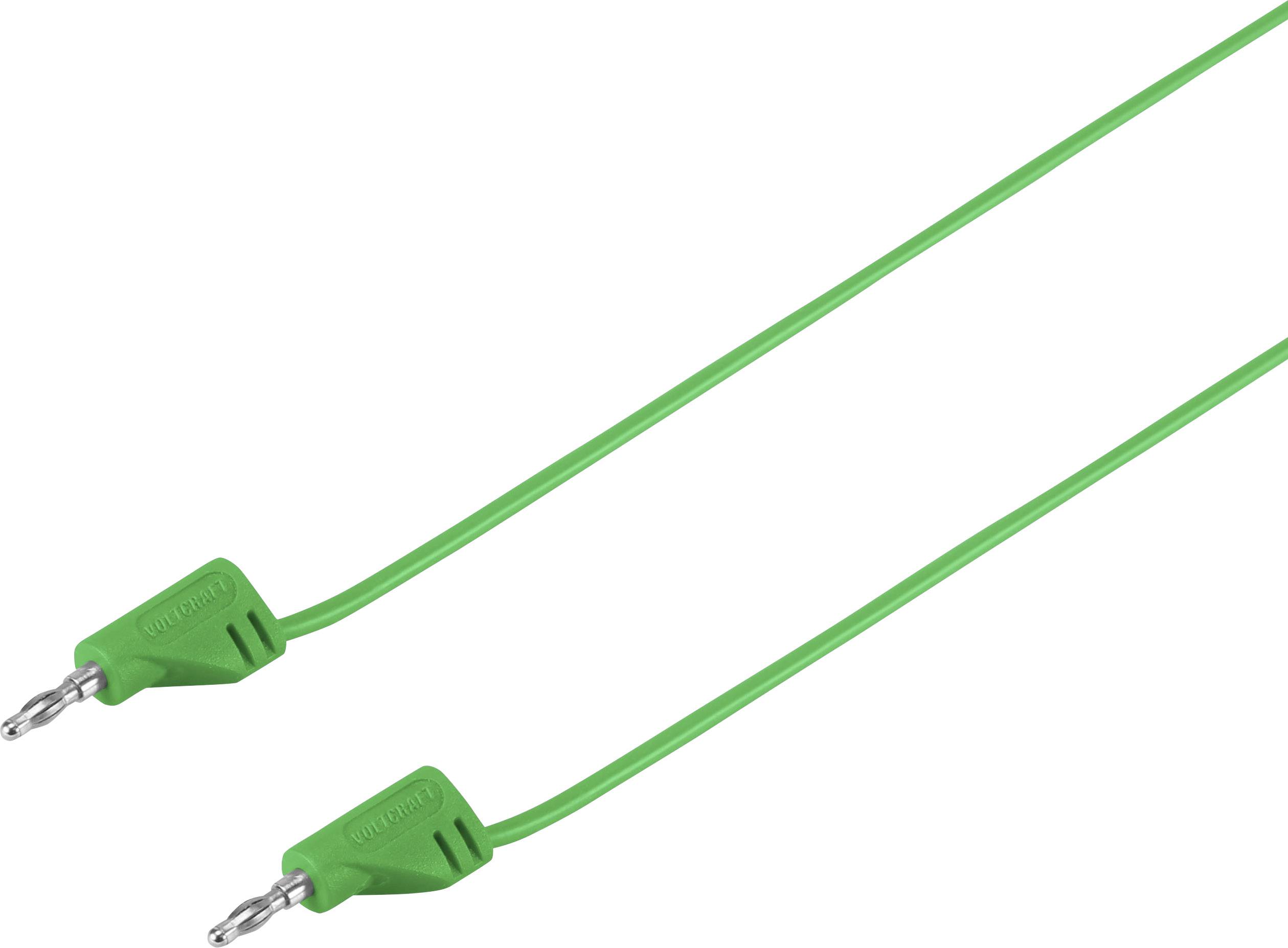 VOLTCRAFT MSB-200 merni kabl 60 V/DC, 30 V/AC 2,2 A 0,60 m zelena