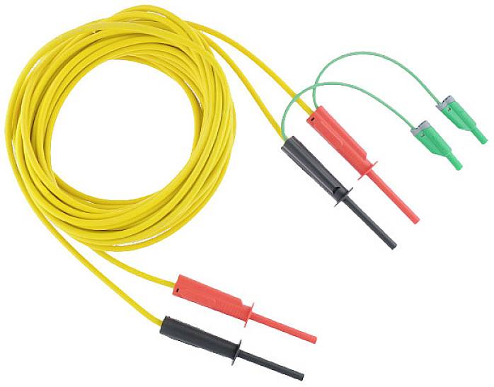 Metrel bezbednosni merni kabl, komplet 15,00 m banana muški konektor 4 mm crna, crvena, žuta