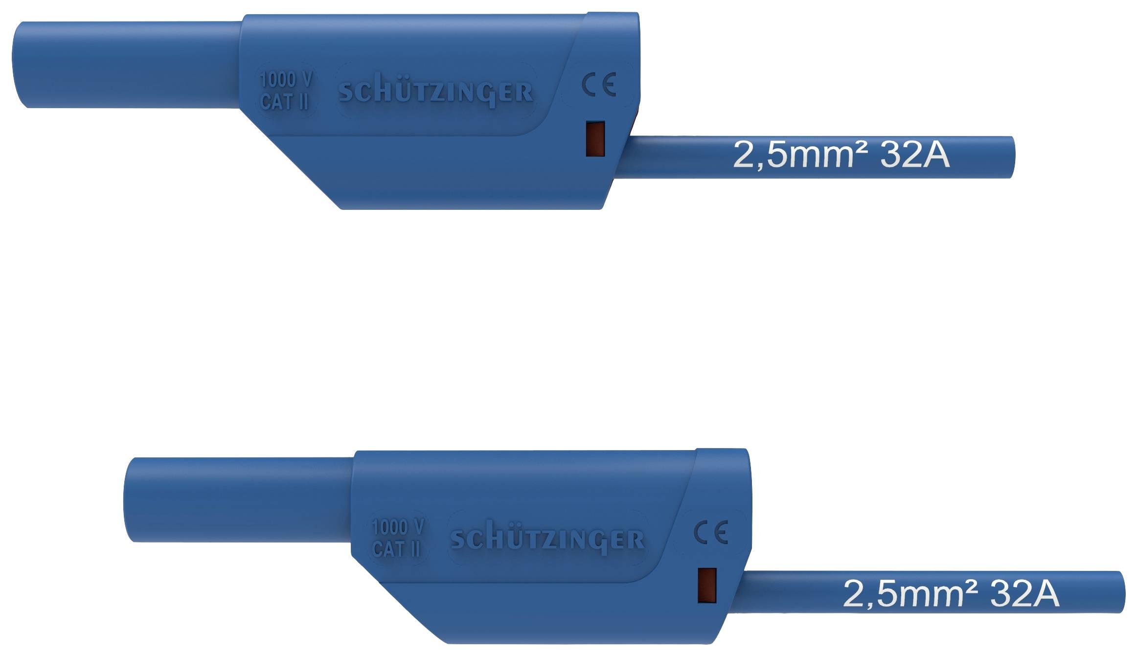 Schützinger bezbednosni merni kabl 1000 V 32 A 150 cm plava