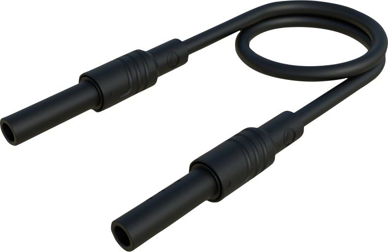 Hirschmann merni kabl CAT III 2,5 mm² crna