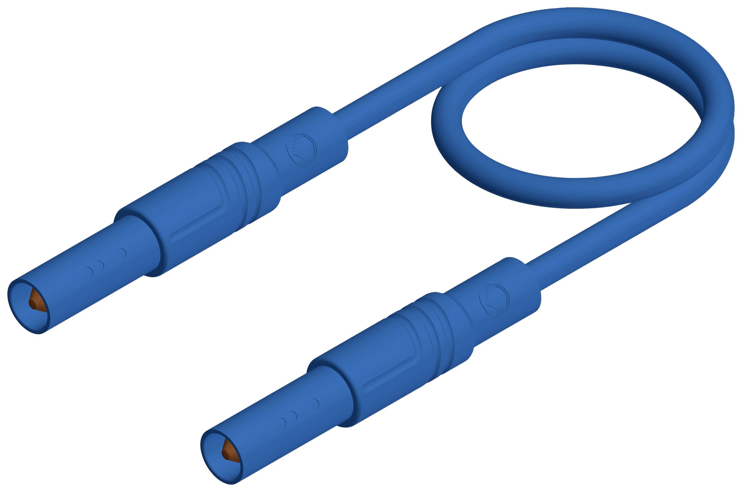 Hirschmann 2x bezbednosni merni kabl CAT III 1000 V 32 A 2,00 m plava