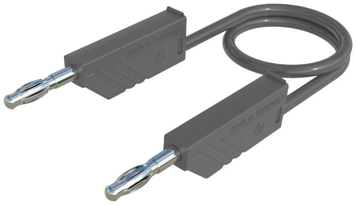 Hirschmann 4mm merni kabl CAT I 30 V/AC, 60 V/DC 32 A siva 1,50 m