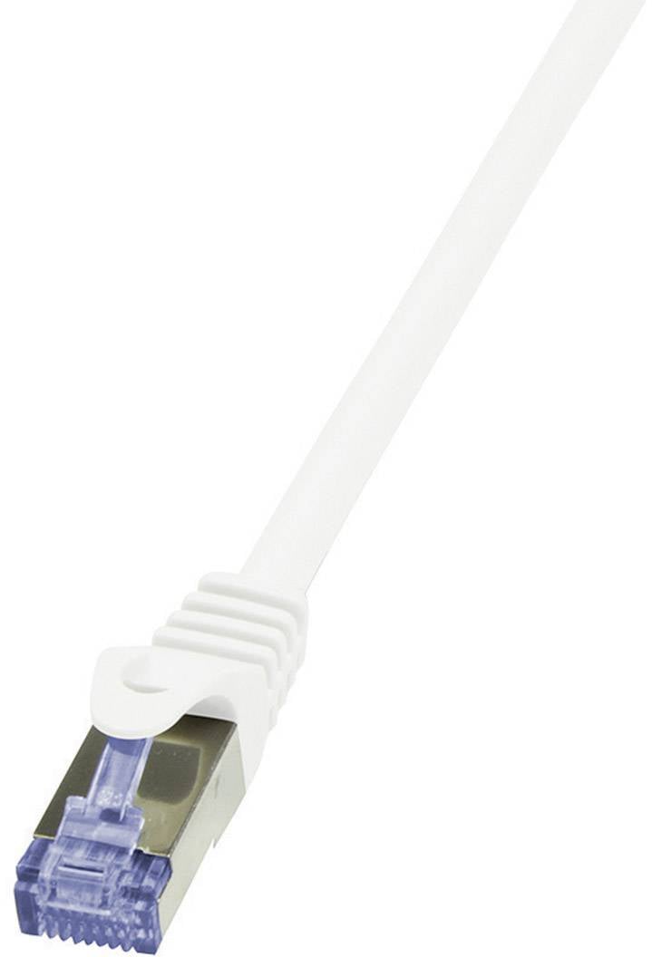 LogiLink mrežni patch kabl 20,00 m bela RJ45 utikač