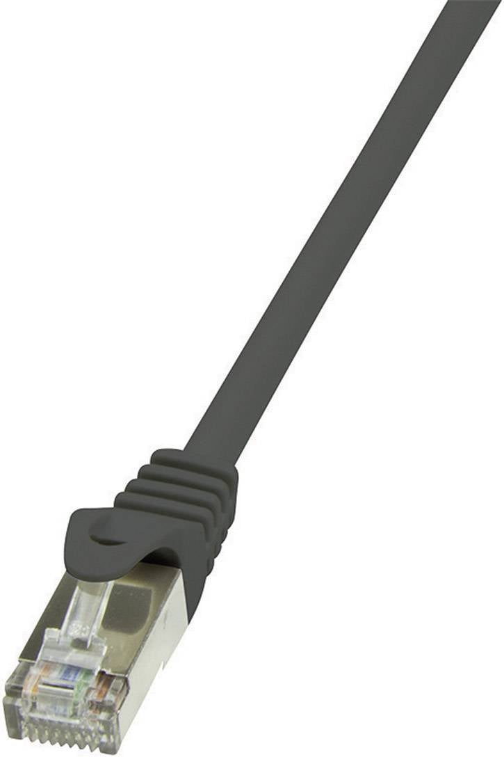 LogiLink mrežni patch kabl 5,00 m crna RJ45 utikač 1018233