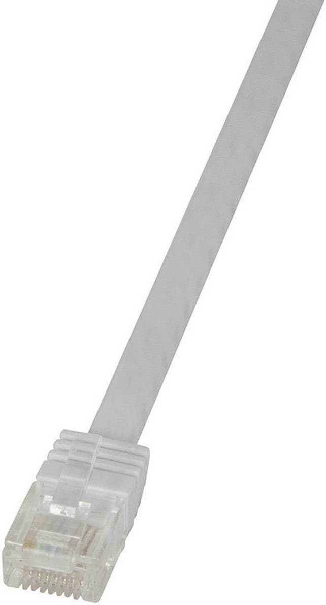 LogiLink mrežni patch kabl 5,00 m bela RJ45 utikač 1018277