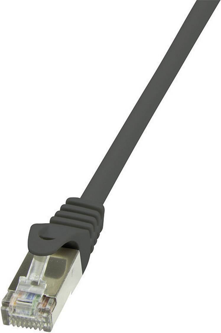 LogiLink mrežni patch kabl 7,50 m crna RJ45 utikač 1018676