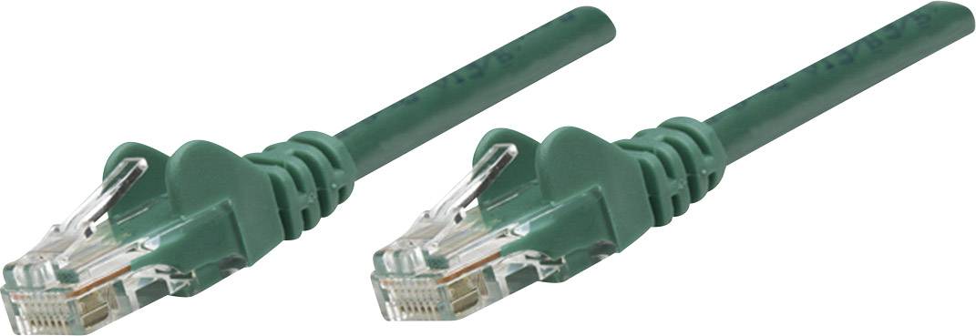 Intellinet mrežni patch kabl 5,00 m zelena RJ45 utikač 1338515